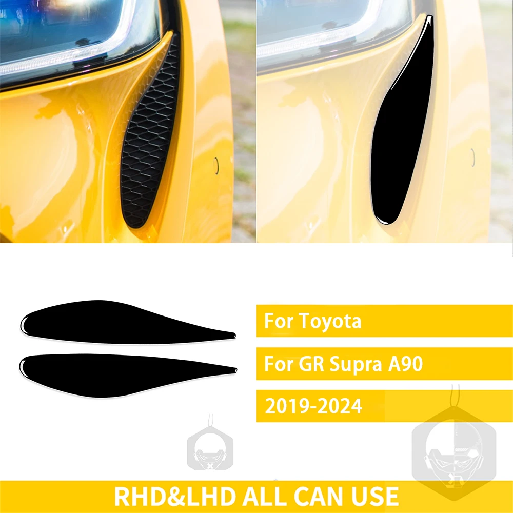 For 20-26 Toyota Supra A90 A91 MK5 Prepreg Carbon Fiber Engine Cover Replacement カーボンファイバーファイバーベントエンジンベントフードボンネット A90 A91 Mk5 GR スープラ 2020 2021 202