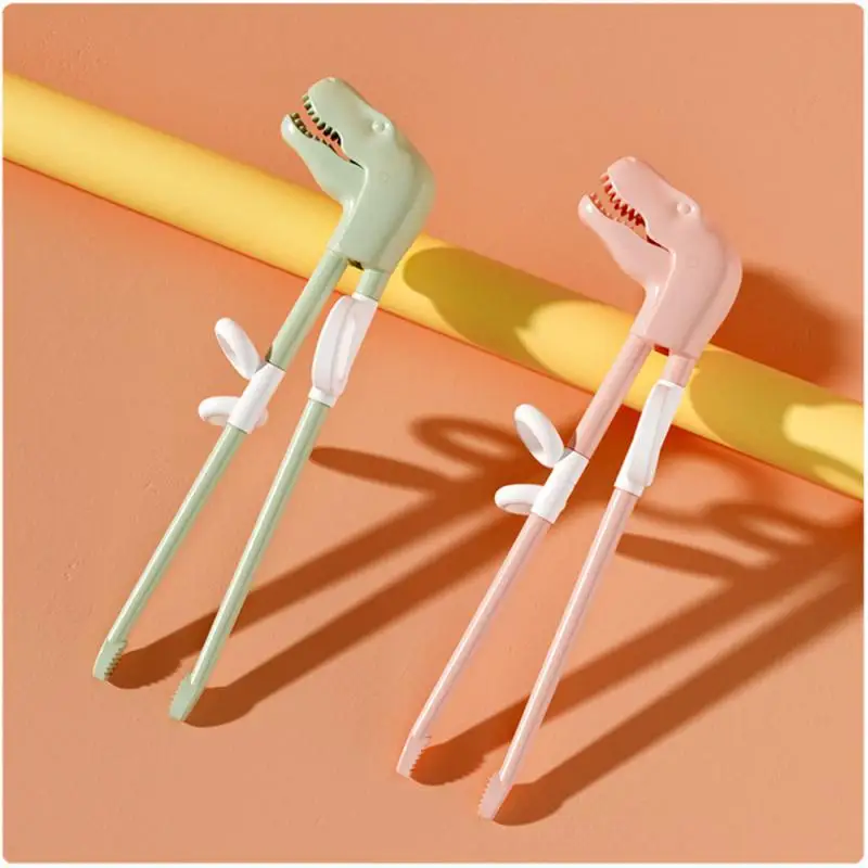 Baby Chopsticks Serrated Bite Adjustable Chinese Chopsticks Three-finger Positioning Clip Children Kitchen Set 360 ° Adjustable