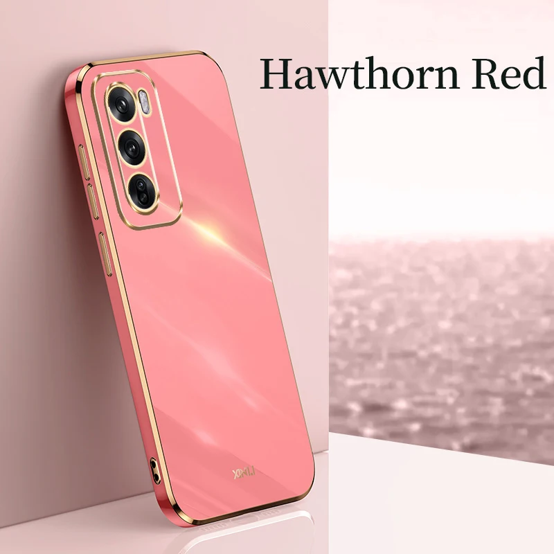 حافظة هاتف مطلية بالكهرباء لهاتف OPPO Reno 14 11A 10 Pro Plus 5G 12 FS 13 F أغطية ناعمة من السيليكون المقاوم للصدمات