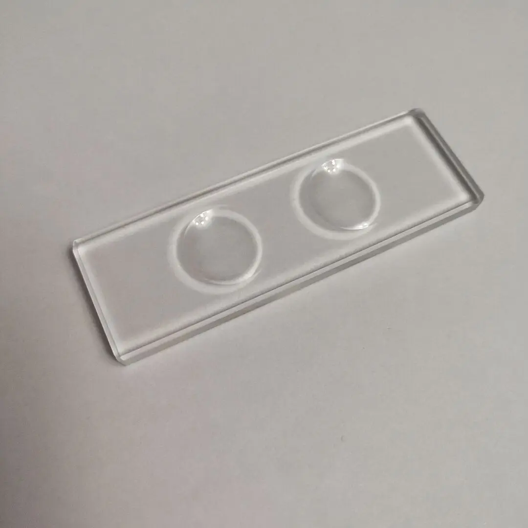 Multi Circular Concave Cavity Microscope Slides 5MM 3MM Thickness Optical Glass Polished Frosted Well Surface Optional