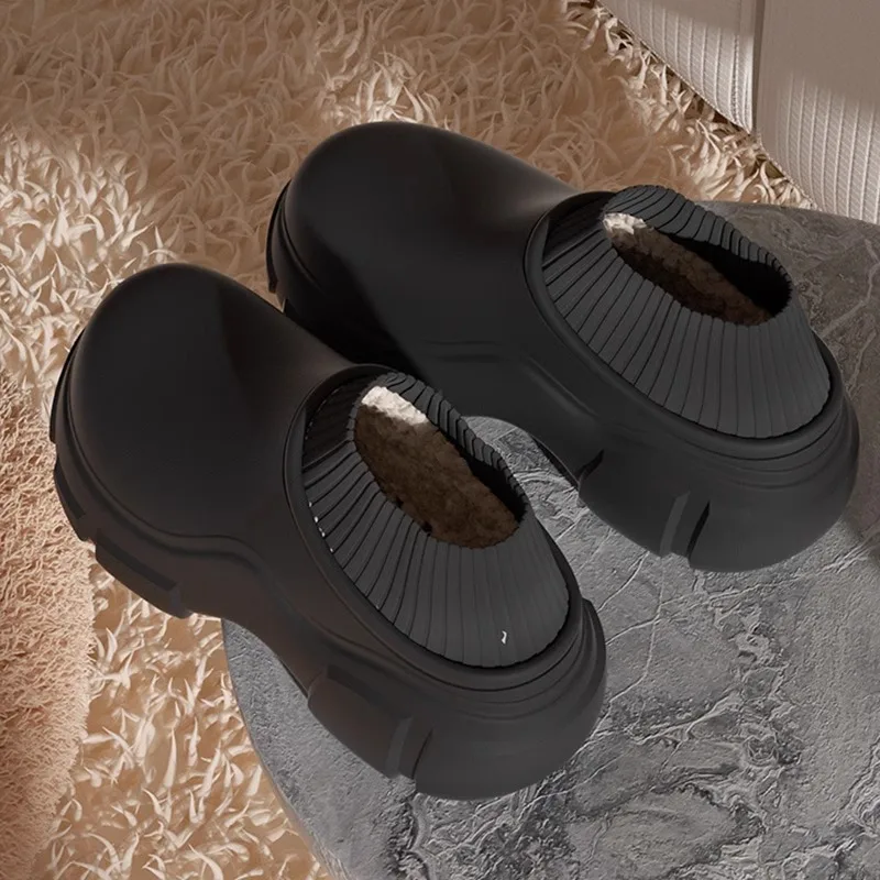 

Winter New Arrival Sports Thermal Boots Waterproof with 7cm Height Boost Thick-Sole Fashion Short Boots Women's Style