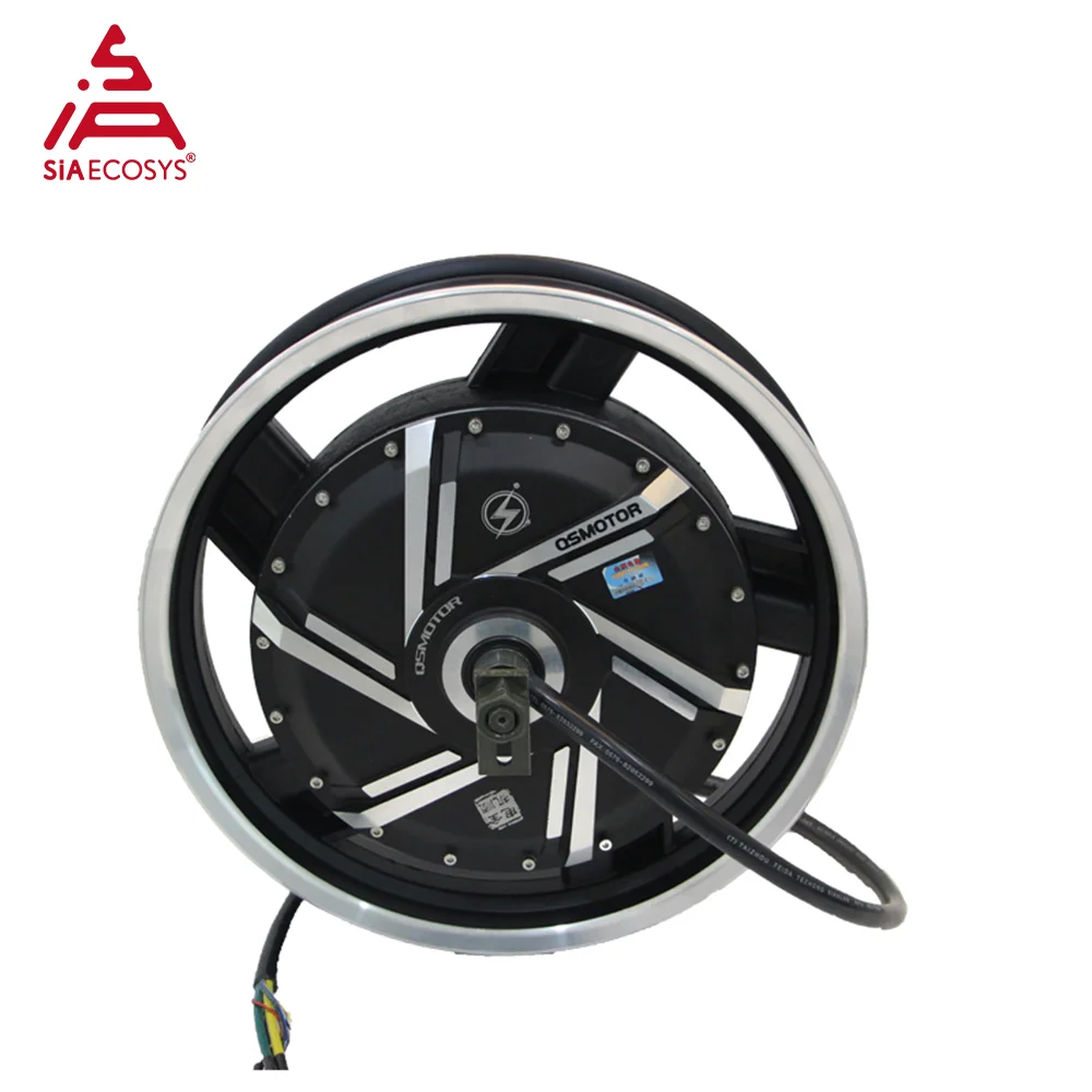 QSMOTOR 17inch 8000W V3 72V 20kW Peak Fast Speed Brushless Wheel Rim Electric Hub Motor For Electrical Motorcycle From SIAECOSYS