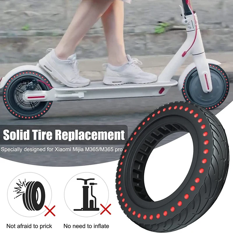 Solid Tire 8.5 Inch Solid Tire Scooter Tires For NEW Upgraded For M365/M365 Pro/Gotrax Gxl V2/Gotrax XR Scooter Tires