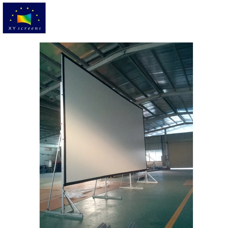 XY Screen 220inch 16:9/4:3/16:10 Fast Folding Quick Start Front Projector Projection Screen With Frame Case For Outdoor Cinema