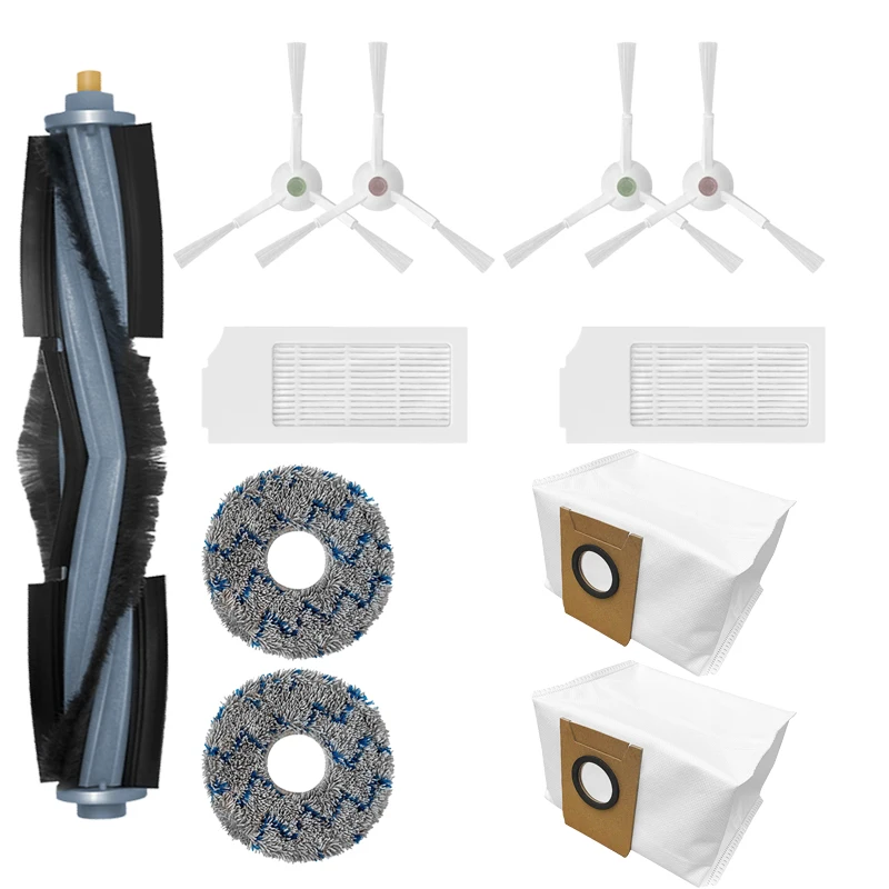 หลักแปรงด้านข้างสีขาว HEPA Mops ฝุ่นสำหรับ Ecovacs Deebot X1 TURBO / OMNI หุ่นยนต์เครื่องดูดฝุ่นอุปกรณ์เสริมอะไหล่