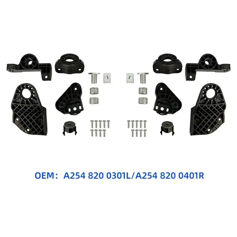 Simple For GLC Class X254 C254 2022-2026 Front Headlight Repair Mount Bracket Kit 1 Pair A2548200301 A2548200401