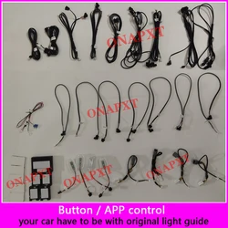 For Benz E-Class W213 For AMG Button APP Control Backlight Refit LED Ambient Light Door Dashboard Footwell Atmosphere Lamp