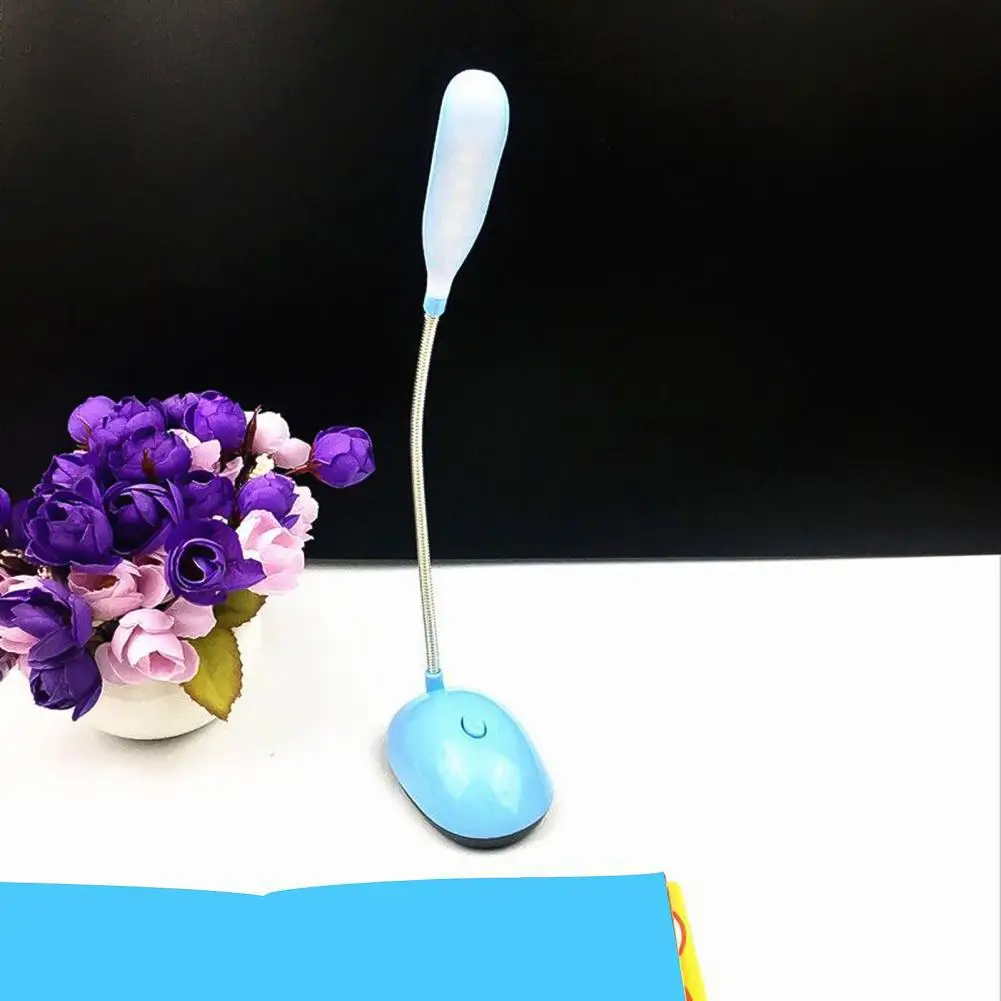 Luce da scrivania a LED luce notturna da scrivania per la casa protezione per gli occhi plastica flessibile a batteria rotazione di 360 gradi