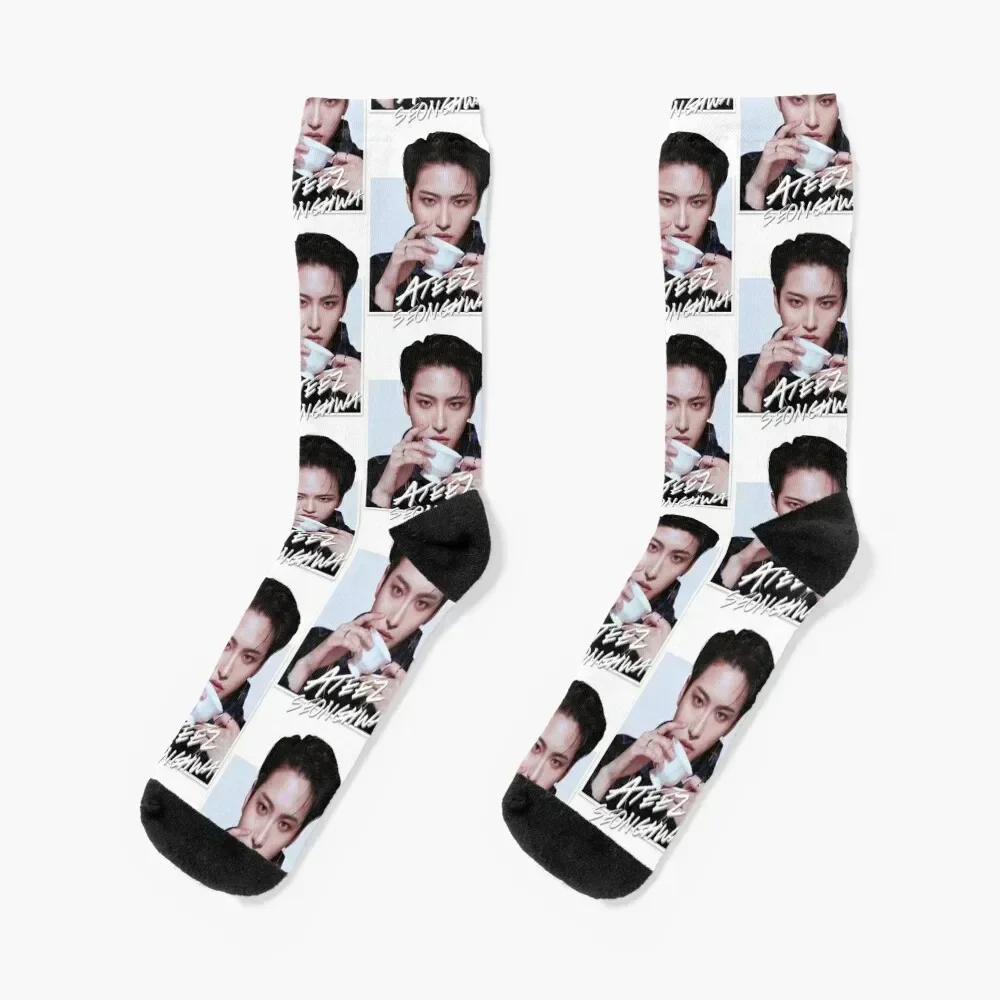 

Ateez - Seonghwa Socks japanese fashion Christmas sports and leisure winter gifts Socks Women Men's