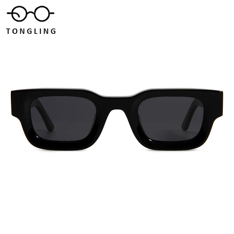 High-Quality Fashion Woman Street Photography-Vintage Man Small-Framed Trendy Handcrafted Acetate Outdoor Personalized Sunglass
