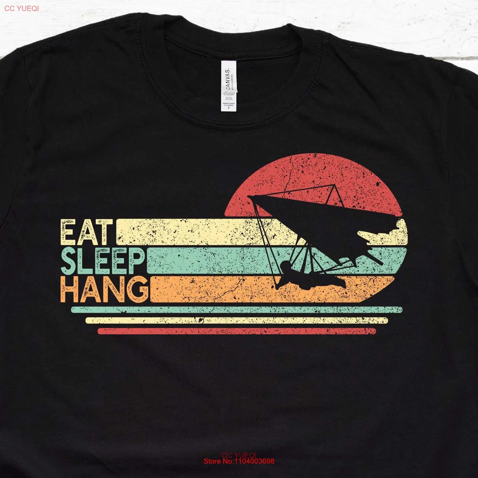 Eat Sleep Hang Gliding T shirt Glider Hanggliding for Him Glide Jersey  long or short sleeves