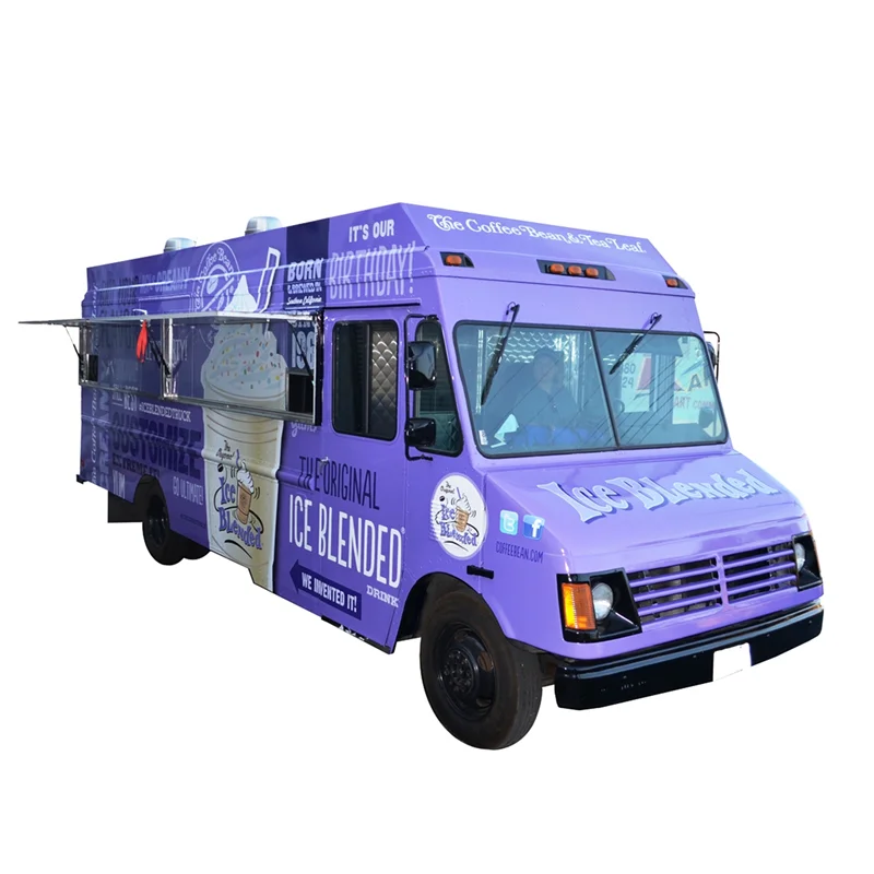 OEM 5m lange keuken buiten voedselautomaat ijskarren snelle horeca winkelwagen hotdog bestelwagen met CE-certificering