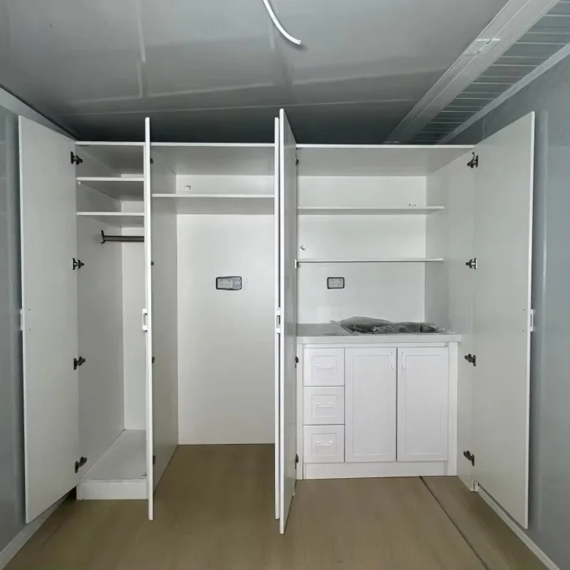 Expandable double-wing box house EPS house, biplane-1 type, color steel prefabricated thermal insulation three-in-one outdoor