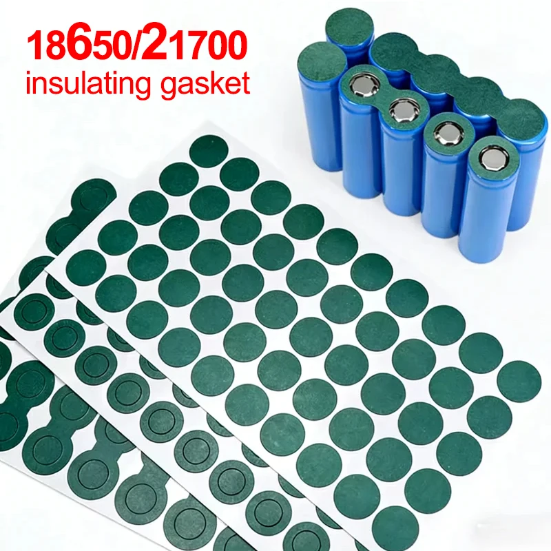 100pcs Battery Insulation Gasket 1S-8S Pack Cell Electrode Insulated Pads Adhesive Glue Paper Insulation Tool for 18650 21700