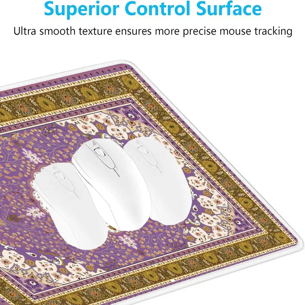 Nuovo tappetino per mouse stile tappeto persiano Tappetino per mouse da gioco di grandi dimensioni XXL Bordo cucito antiscivolo Tastiera per giocatori Tappetino per tablet portatile Tappetino per PC