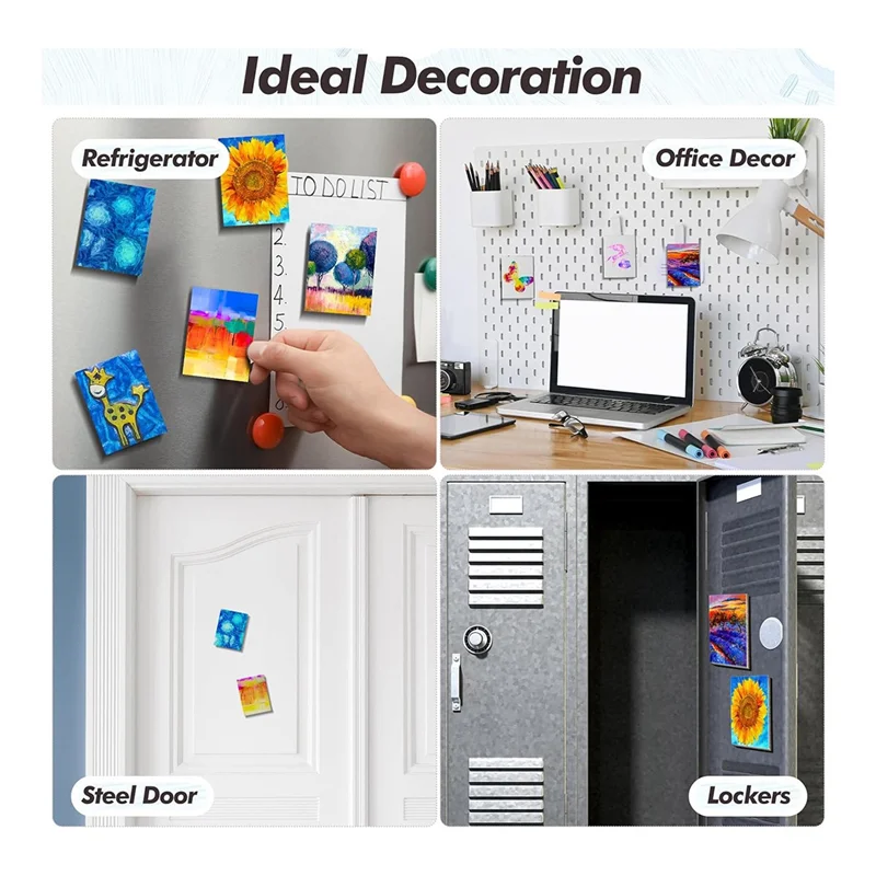 AY03-50 Buah Panel Kanvas Lukisan Magnetik 3X3 Inci Papan Kanvas Magnetik Kanvas Magnetik untuk Lukisan Seni Ubin