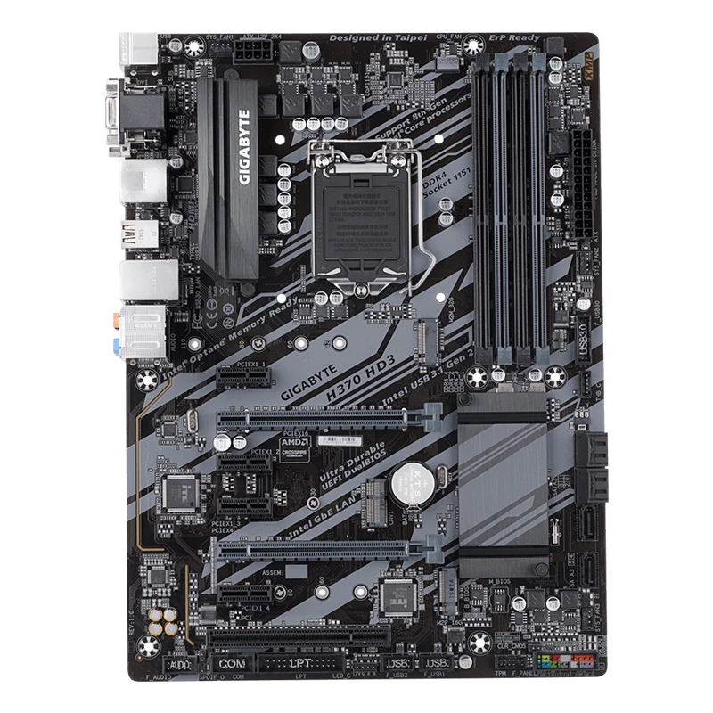 Imagem -02 - Gigabyte-placa-mãe Desktop Ultra Durável Chipconjunto Intel Soquete h4 Lga1151 Hd3 Hd3
