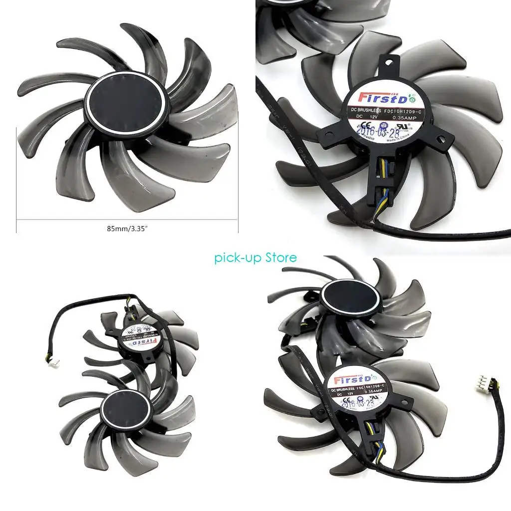

Q5WA 85 мм FDC10H12D9-C 1070TI вентилятор для видеокарты 1070 1070 TI 1060