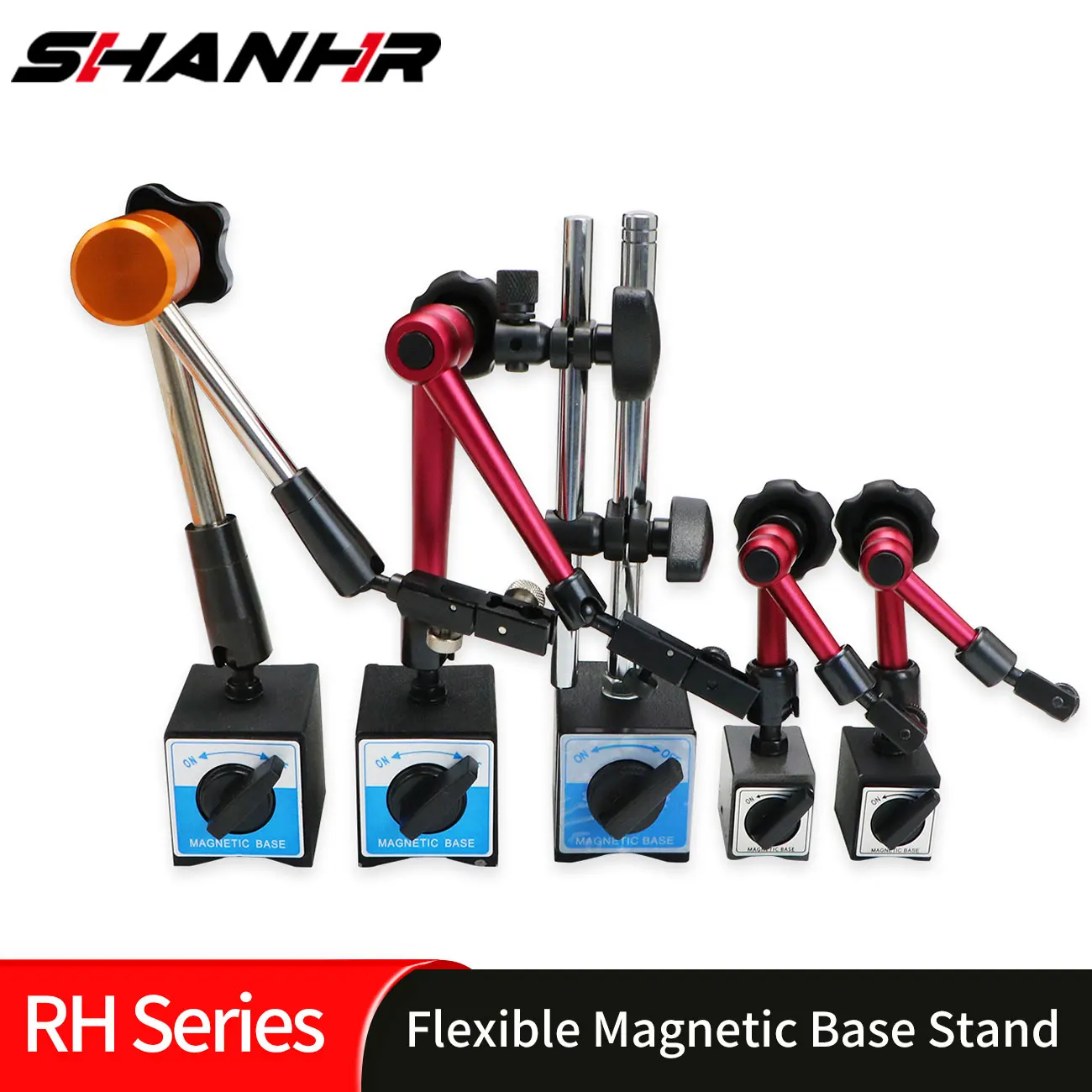 SHANHR Support de base magnétique flexible et solide pour indicateur à cadran numérique, support de base magnétique réglable pour indicateur numérique