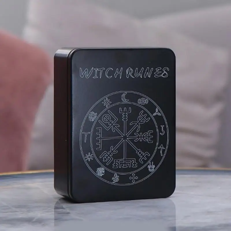 x9ff رمز حساسة Witch رمز محفور رون للحصول على إرشادات 14pcs رون بطاقات
