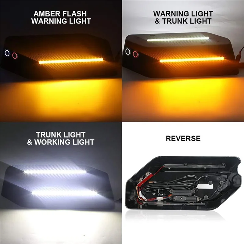 

Трендовый светодиодный фонарь багажника для Jeep Wrangler JL Светодиодный грузовой фонарь с белым/янтарным сигнальным светом