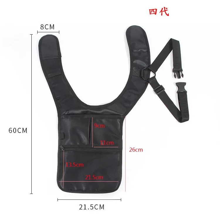 Men Security Holster Strap Backpack Underarm Shoulder Armpit Bag Phone Pouch Burglarproof Anti Theft Waist Bag