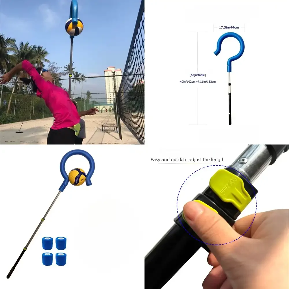 WAP01  Adjustable Volleyball Question Mark Spike Device Beginner Volleyball Trainer Durable Volleyballs Trainer Lightweight