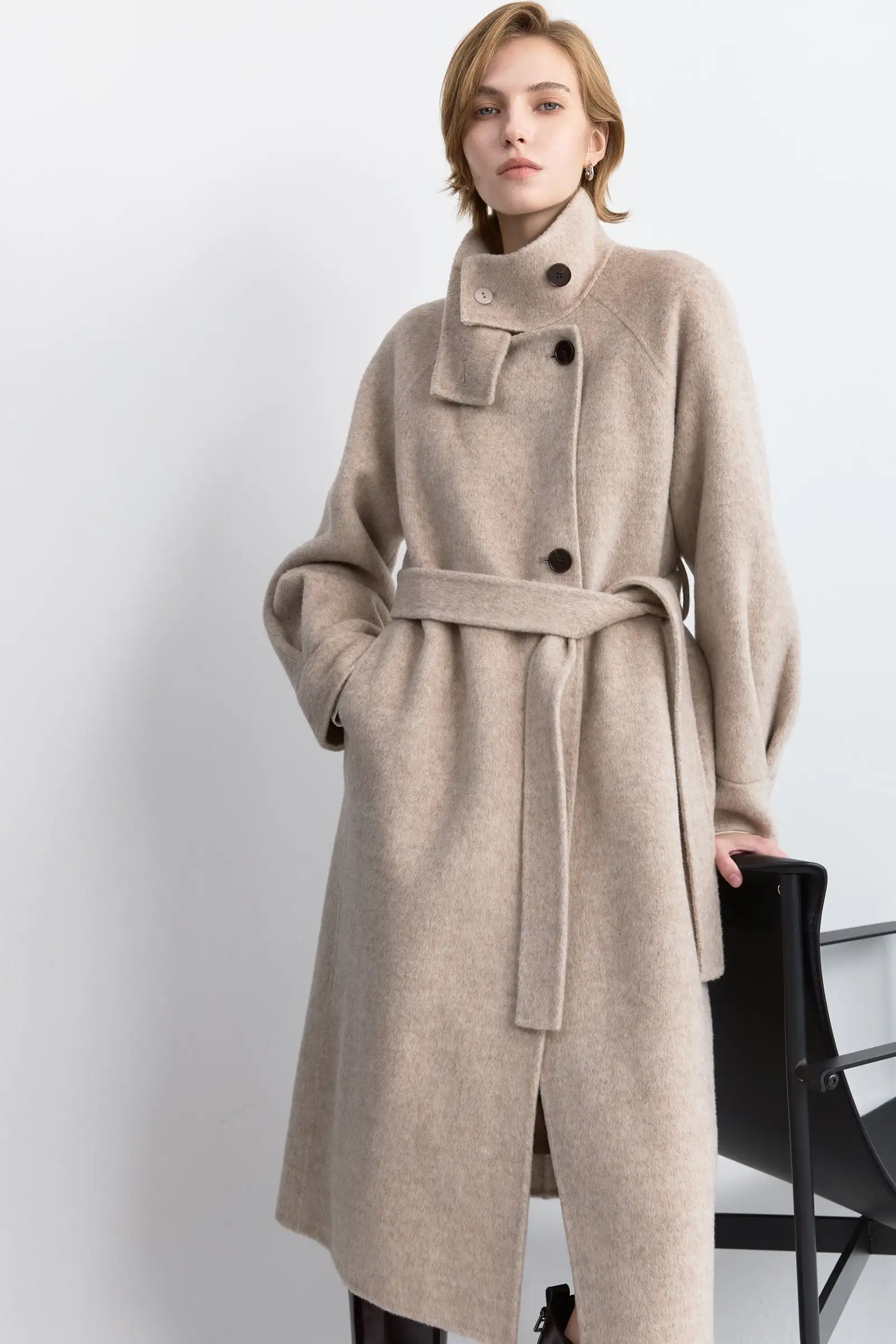 LILY Wool Double-Faced Long Coat