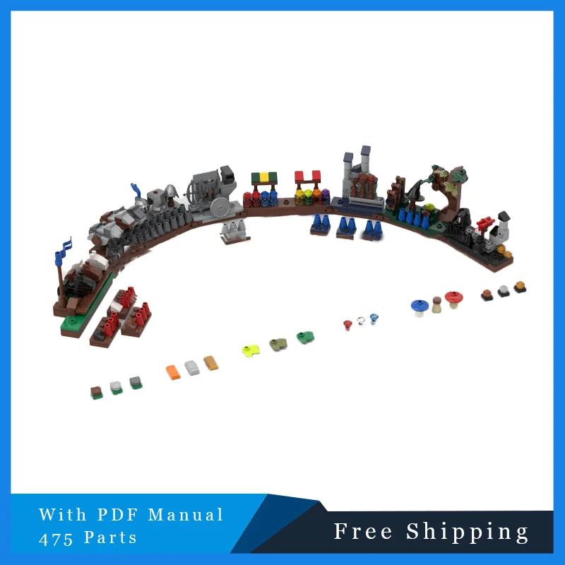 

475 PCS Large Mall Light Exhibition Scenery Modular MOC Creative Building Blocks Model Children's Puzzle Assembly Birthday Toys