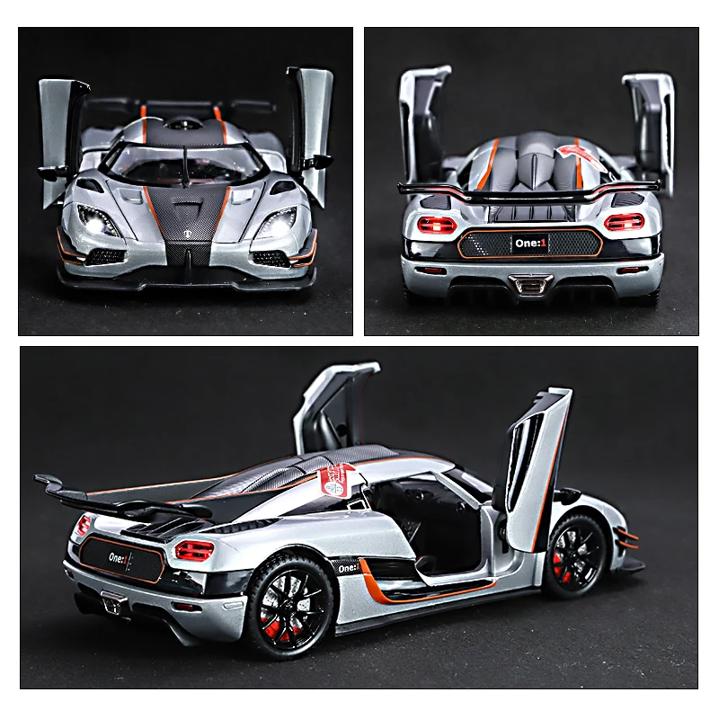 1:24 One1 Alloy Racing Car Model Collection One Piece Toy Boy One Piece Gift Hot Wheels Supercar Diecasts Metal Fast and Furious