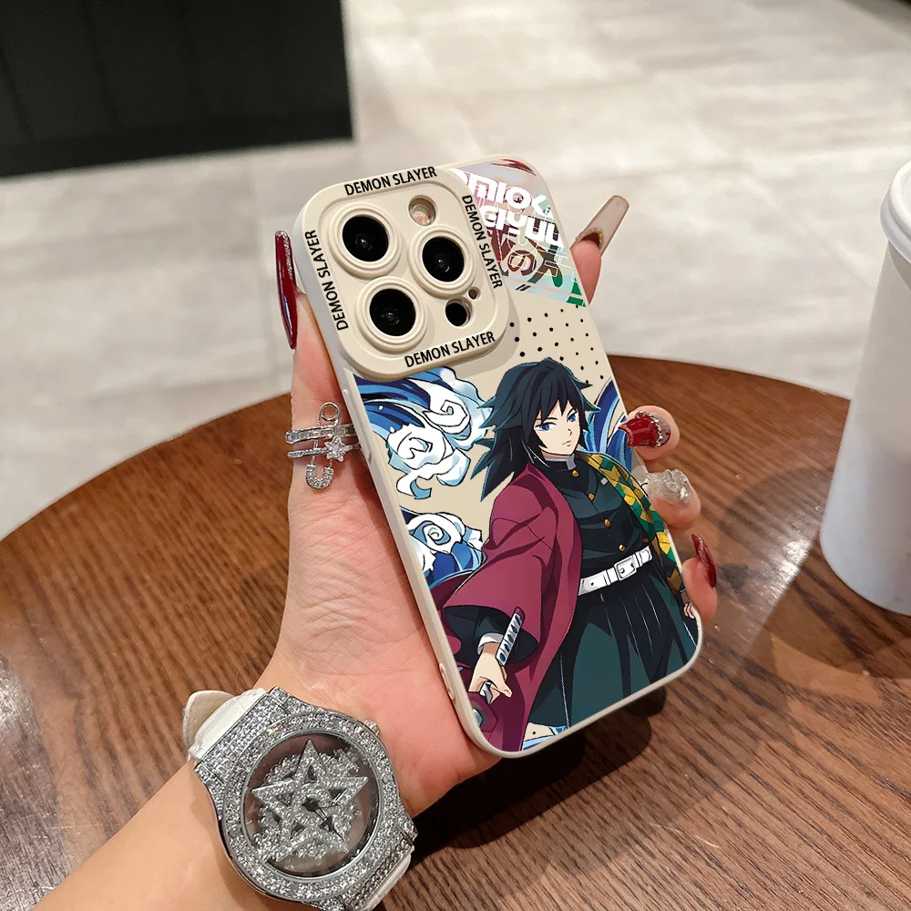 Anime Demon Slayer Pupil Full Screen Phone Case For OPPO A94 A93 A91 A76 A74 A72 A71 A55 A54 A53 A31 A5 A9 A15 A7 A16 4G 5G