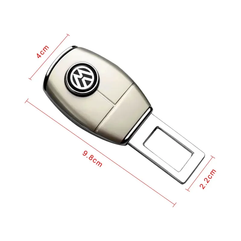1/2Pc Car Seat Belt Clip Extender Safety Seatbelt Lock Buckle Plug Emblem for VW CC Golf 6 7 GTI Tiguan Passat B5 B6 B7 Jetta