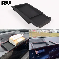 For BMW X5 G05 X6 G06 X7 G07 2019-2023 ABS Black Car Dashboard Navigation Screen Rear Storage Box Car Accessories