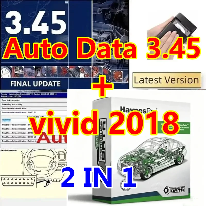 2026 hot ! Auto repair software autodata 3.45 + Vivid 2018 Workshop DATA 2018 Atris-Technik Europe Automotive Repair Software