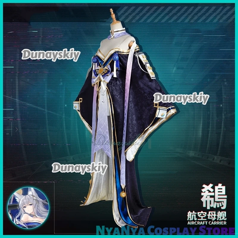 Shinano Kimono Cosplay disfraz Game Azur Lane Dress Wig Fox Ear Prop For Full Set Accessories Halloween Party Girl Carnival Suit
