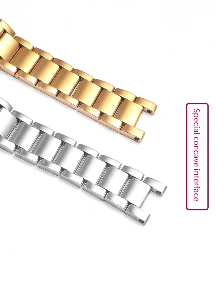 Women's Stainless Steel Bracelet, Suitable for F-iyta Heartstrings, G-ucci, Frey, V-ersace Notched Steel Strap Watch Strap Women image 4