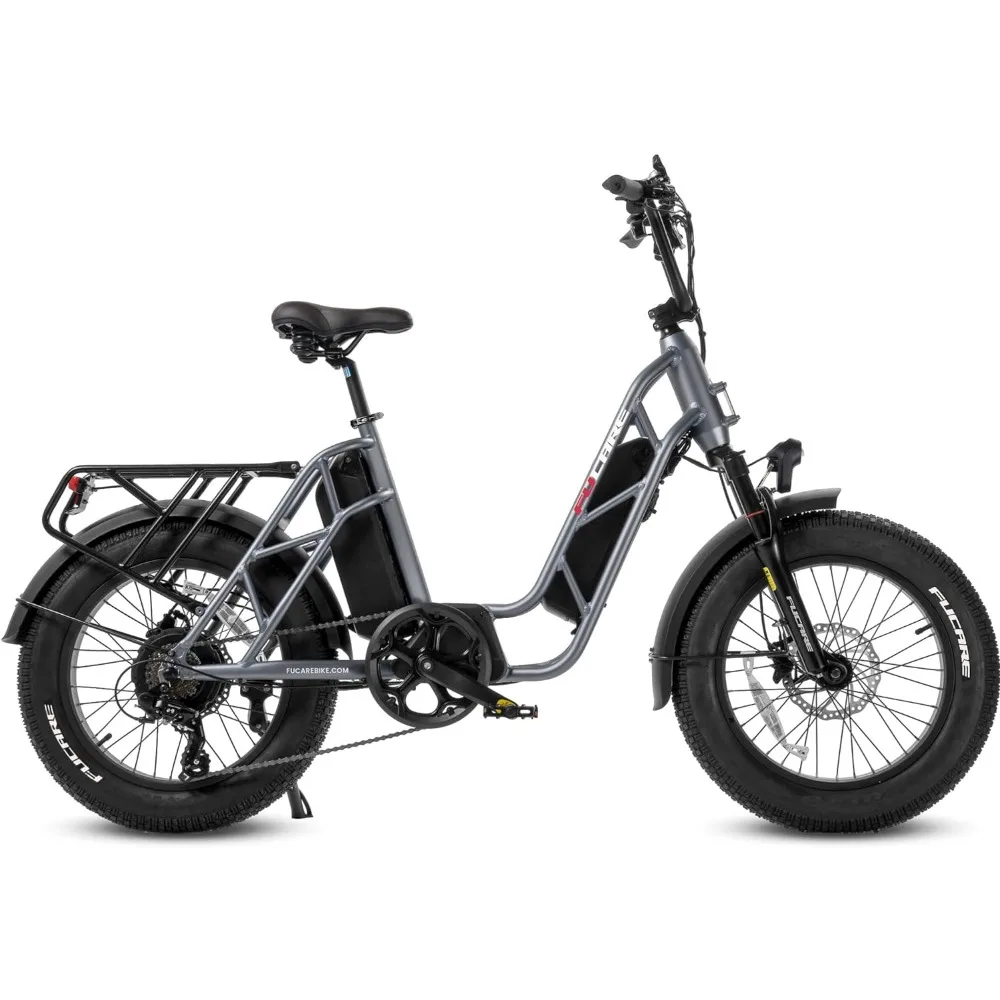 Electric Bike for Adults,Dual Battery 48V 30AH Long Range Cargo Ebike,Peak 1200W Motor,100-120 Miles,20'' x 4.0'' Fat Tires