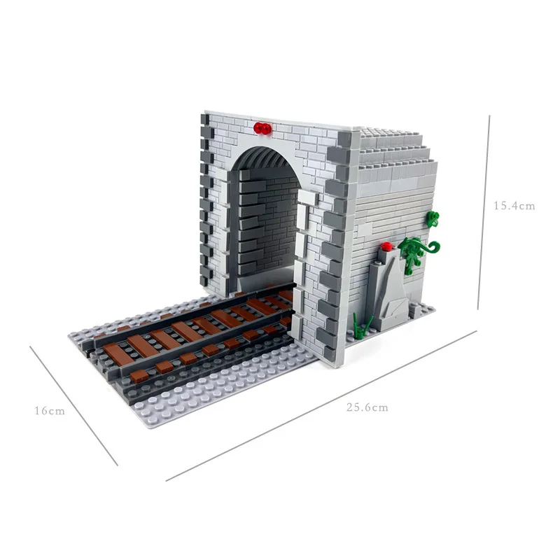 Cidade rua trem ferroviário blocos de construção macio ruved faixas retas túnel luz tráfego acessório tijolos brinquedos para crianças presentes