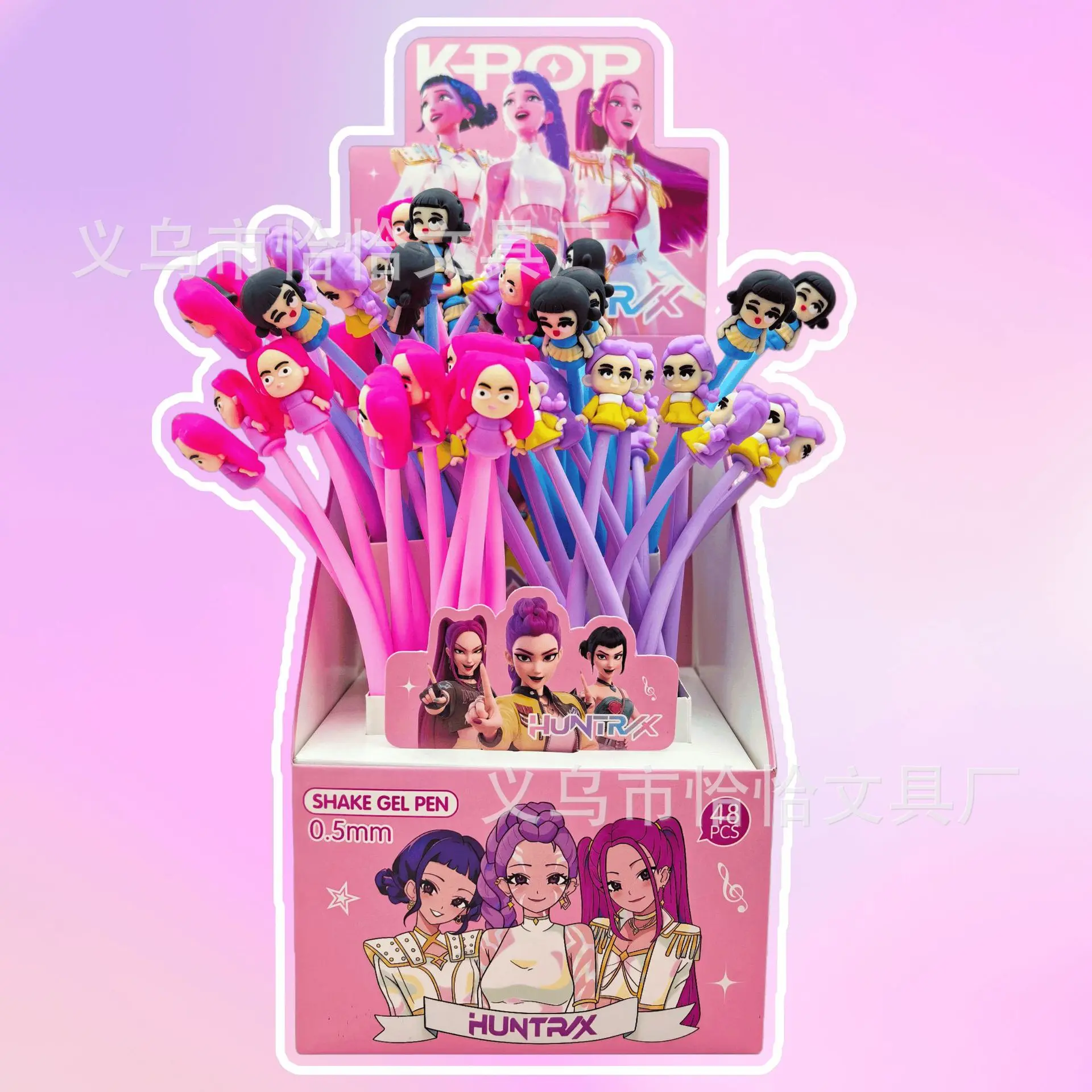 

3/15 шт. для KPop Demon Hunters Shaker гелевые ручки мультяшная мягкая нейтральная ручка черная 0,5 мм школьные принадлежности обратно в школу