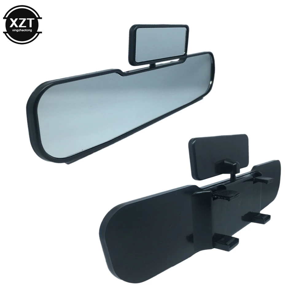 Rotatable 2 In 1Wide Angle Safety Car Mirror Double Rearview Mirror Child Infant Kids View Cars Interior Mirror Accessories