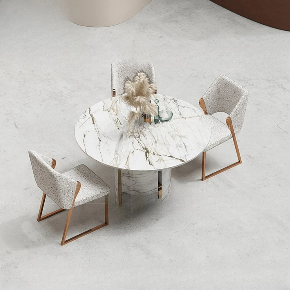 كرسي طعام فاخر وخفيف الوزن كرسي مطعم فاخر كرسي خلفي من الفولاذ المقاوم للصدأ باللون الذهبي الوردي #4