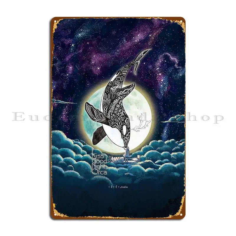 Kiss Good Night Orca Iii Metal Plaque Poster Customize Funny Club Wall Mural Cinema Tin Sign Poster