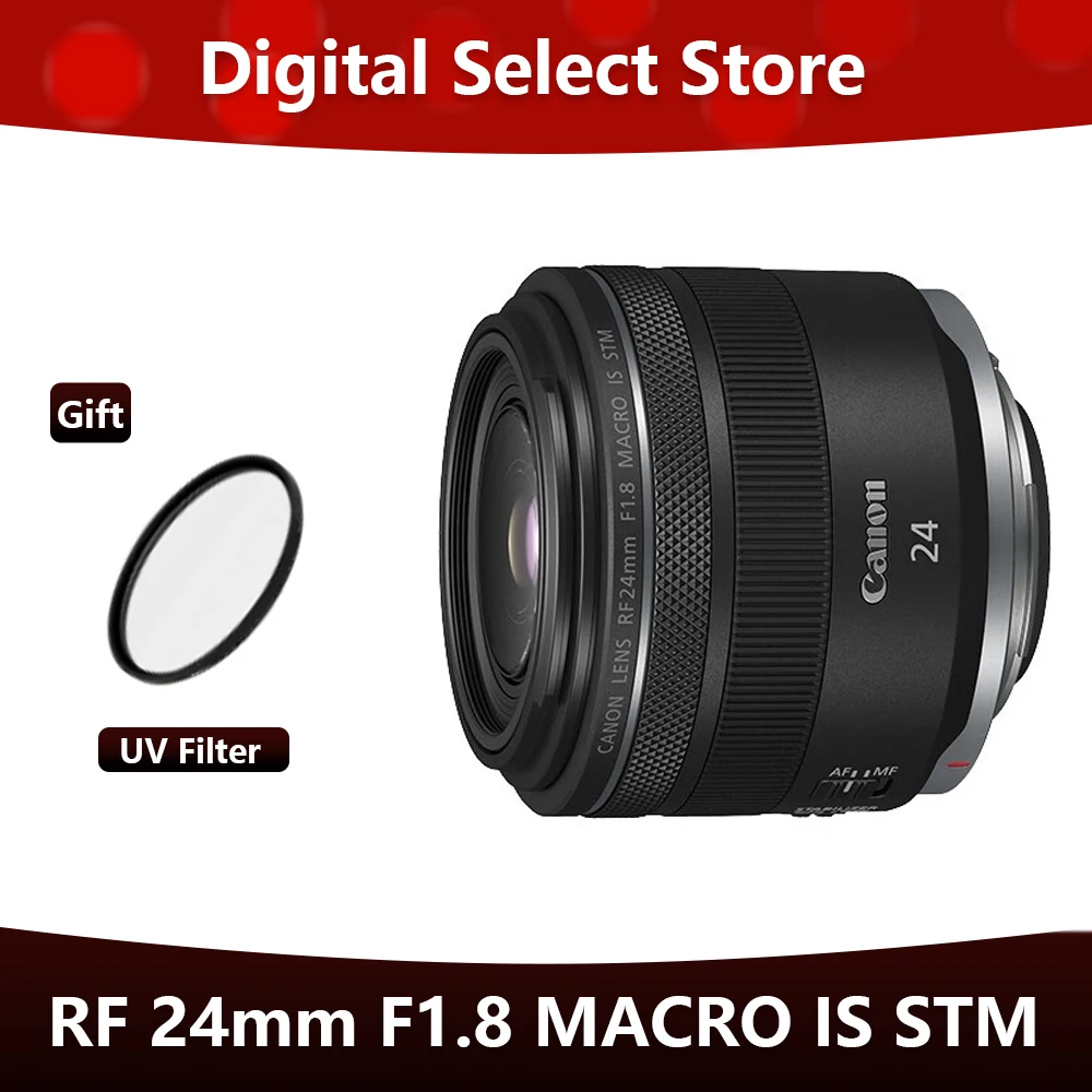 Canon RF 24mm F1.8 RF 24 Macro is STM Lens Canon EOS RP R R8 R7 R6 RF24 105 Full Frame Lensless Camera Standard Fixed Focus Lens