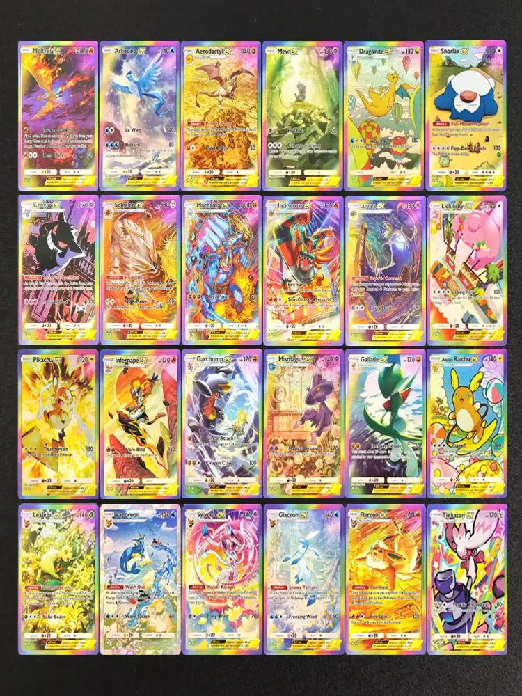 Cartes de poche Pokemon TCG, bricolage, Super Rare, Golgaleo Lunala Palkia Arceus Charizard EX APP, carte de jeu