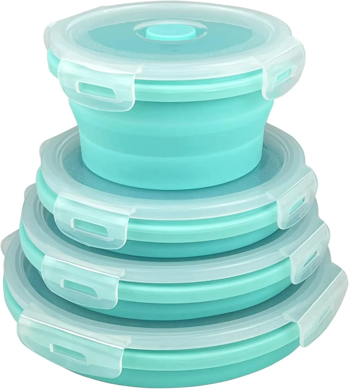 Collapsible Bowls with Lids for Camping Rv Accessories for inside Kitchen Storage Containers Camper Must Haves Organization