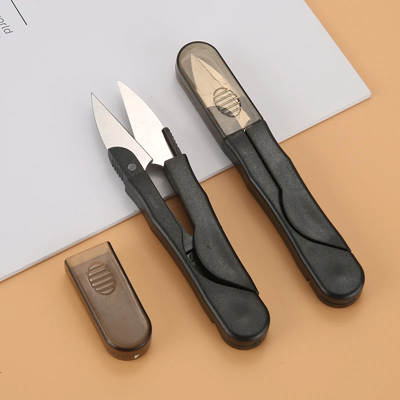 Scissors Stainless Steel 1PC Clippers DIY Thread Cutter U-shape Clipper Sewing Tool Home Sewing Shears Embroidery Clippers