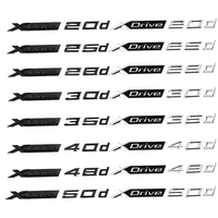 3D ABS Auto Car Side Fender Emblem Rear Trunk Badge Sticker Decals for XDRIVE 20d 25d 28d 30d 35d 40d 48d 50d X1 X3 X5 X6 X7