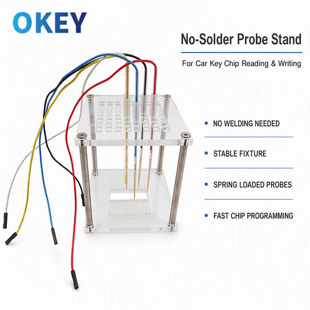 Okey Probe Bracket Programming Stand NXP Chip Read‑Write 5C5D Solder‑Free Key Clamp Data Read‑Write For Multiple Key Chip
