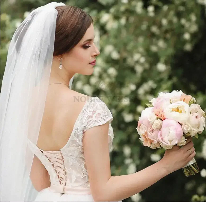 Velo da sposa a uno strato 3M di larghezza Veli da sposa lunghi in tulle con pettine Veli da sposa Accessori da sposa Lunghezza 2 metri Personalizzato