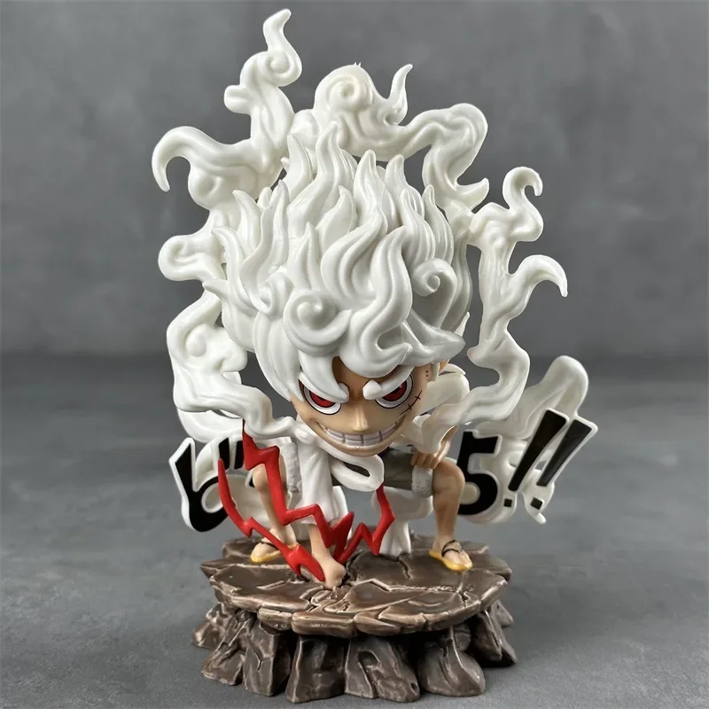 Figurine de Dessin Animé One Piece, Modèle Intérieur a Luffy, Fruit Awakening, Gastronomie, Modèle de Posture, Ornement, Décorations de Bureau, Jouet, 15.5cm